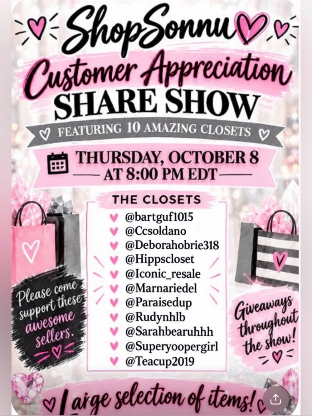 RUDYNHLB featured LIVE in SHOPSONNU show 10/8 8pm Eastern